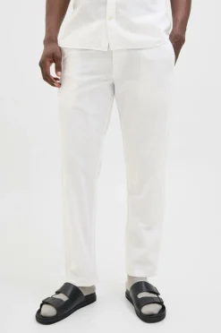 Jack & Jones Bukser jpstKane jjSummer Linen Blend Jogger White