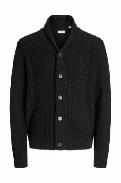 Jack & Jones Trøjer>Cardigan jjPaul Knit Shawl Black