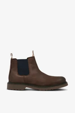Jack & Jones Boots & Støvler>Chelseaboot jfwLeyton Leather SN Brown stone