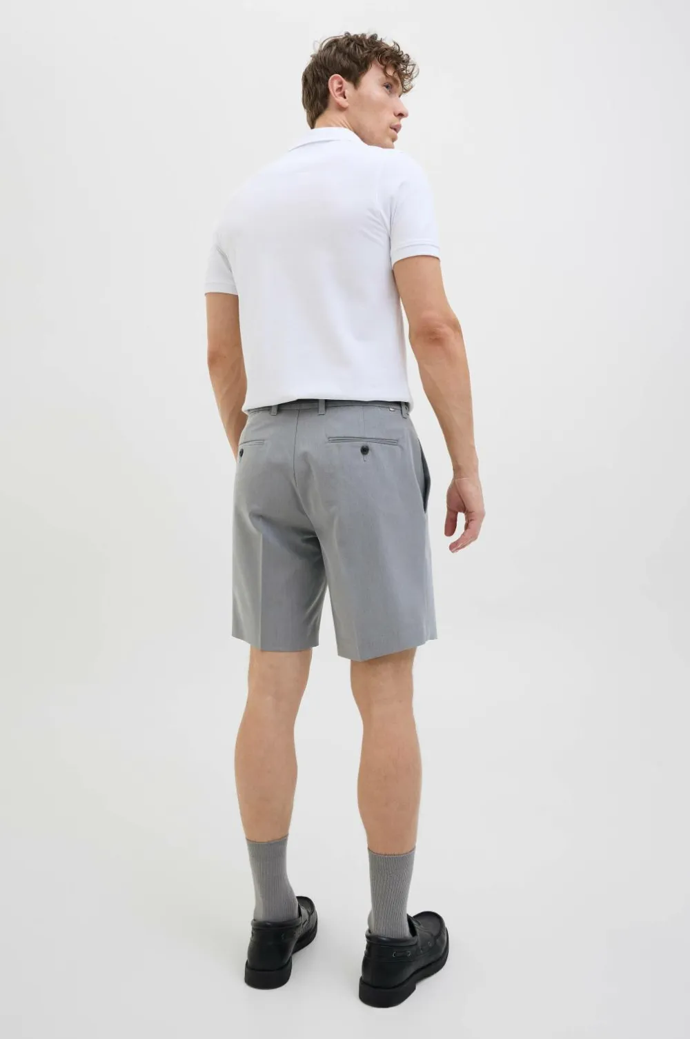 Jack & Jones Shorts>Chinoshorts jpstAce Leo Chino Shorts Srt SN Grey melange