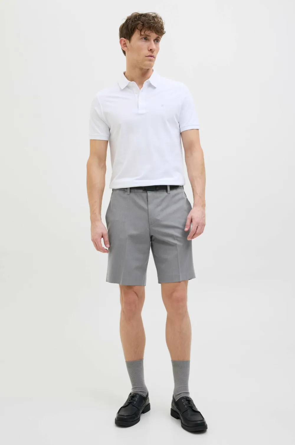 Jack & Jones Shorts>Chinoshorts jpstAce Leo Chino Shorts Srt SN Grey melange