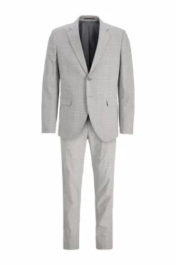 Jack & Jones Dragt jprRiviera Linen Suit Slim Fit SN Chiseled Stone New