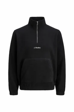 Jack & Jones Overtøj|Overtøj>Fleecetrøje jjeSoho Half Zip Fleece SN Black