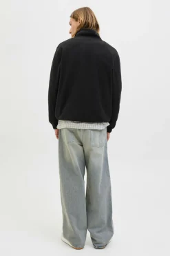 Jack & Jones Overtøj|Overtøj>Fleecetrøje jjeSoho Half Zip Fleece SN Black