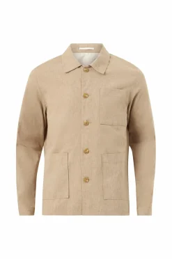 Jack & Jones Habitjakke jprRiviera Linen Hybrid Blazer Slim Beige Slim Fit Clearance