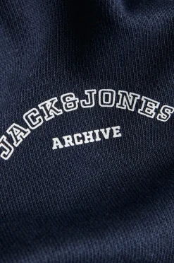 Jack & Jones Hættetrøje jjCollege Logo Navy blazer Outlet