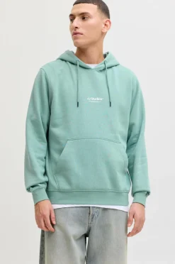 Jack & Jones Hættetrøje jjeSoho Sweat Hood Mineral blue New