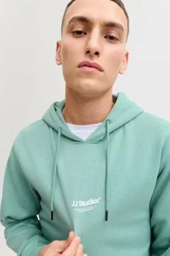 Jack & Jones Hættetrøje jjeSoho Sweat Hood Mineral blue New