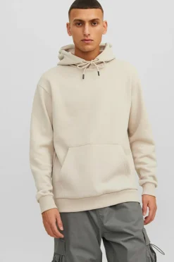 Jack & Jones Sweatshirts & Hoodies>Hættetrøje jjeBradley Sweat Hood Moonbeam