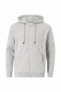 Jack & Jones Sweatshirts & Hoodies>Hættetrøje jjeBradley Sweat Zip Hood Light grey meleret