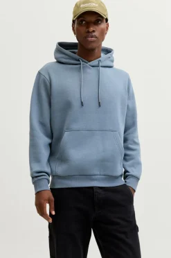 Jack & Jones Sweatshirts & Hoodies>Hættetrøje jjeBradley Sweat Hood Blue mirage