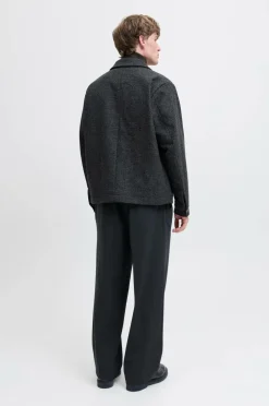 Jack & Jones Jakke jprBlurussel Wool Blend Jacket SN Charcoal gray Discount