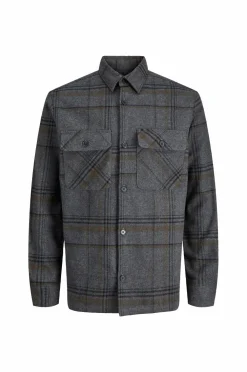 Jack & Jones Jakker & Frakker>Overskjorte jprRayle Melange Check Dark grey