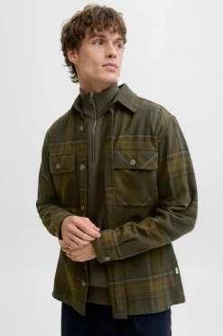 Jack & Jones Overskjorte jprRayle Melange Check Peat