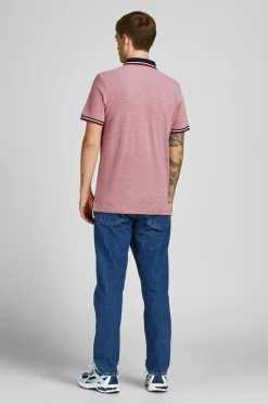 Jack & Jones Poloshirt jjePaulos Polo 2-pak Rio Red 1Rio Red 1Denim Blue Clearance