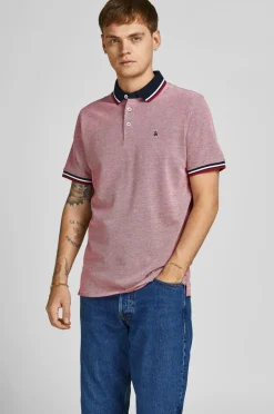 Jack & Jones Poloshirt jjePaulos Polo 2-pak Rio Red 1Rio Red 1Denim Blue Clearance