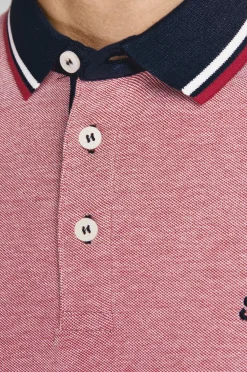 Jack & Jones Poloshirt jjePaulos Polo 2-pak Rio Red 1Rio Red 1Denim Blue Clearance