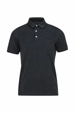 Jack & Jones Poloshirts>Poloshirt jjePaulos Polo SS Dark Grey Melange