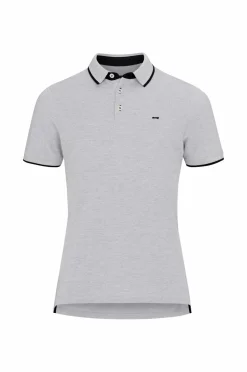Jack & Jones Poloshirts>Poloshirt jjePaulos Polo SS Light Grey Melange