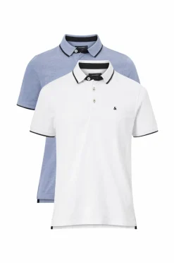 Jack & Jones Poloshirt jjePaulos Polo 2-pak Bright Cobalt 1bright Cobalt 1white Hot