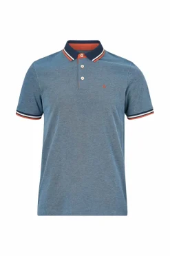Jack & Jones Poloshirts>Poloshirt jjePaulos Polo SS Denim blue