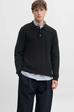 Jack & Jones Trøjer>Pullover jprblaMaverick Knit Pack BF LN Black