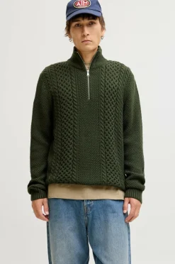Jack & Jones Trøjer>Pullover jjPaul Knit Half Zip Duffel bag