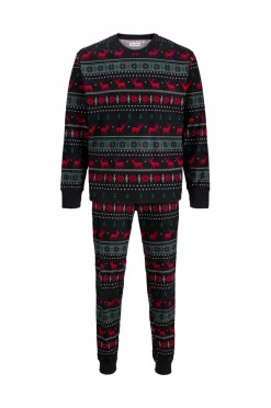 Jack & Jones Bukser|Sweatshirts & Hoodies>Sæt jacTristan Printed Lounge Set W Black