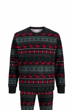 Jack & Jones Bukser|Sweatshirts & Hoodies>Sæt jacTristan Printed Lounge Set W Black
