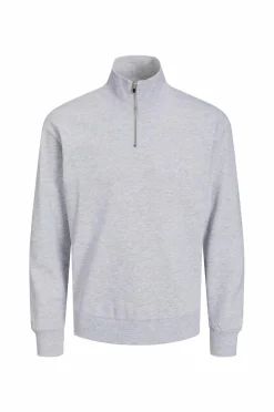 Jack & Jones Sweatshirts & Hoodies>Sweatshirt jjeBradley Sweat Half Zip Light grey melange