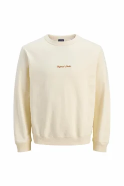 Jack & Jones Sweatshirt jorNorrebro Emb Sweat Crew Antique white New