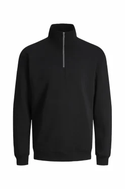 Jack & Jones Sweatshirts & Hoodies>Sweatshirt jjeBradley Sweat Half Zip Black