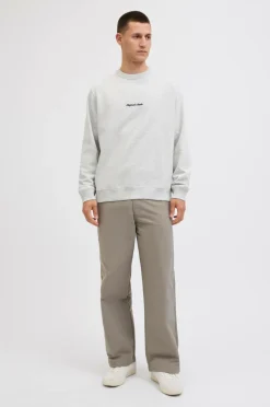 Jack & Jones Sweatshirt jorNorrebro Emb Sweat Crew White melange New