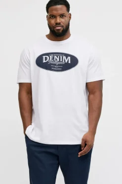 Jack & Jones T-Shirts & Tanktoppe>T-shirt jjeDover Denim Tee SS O-neck SN Pls White