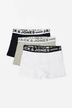 Jack & Jones Underbukser Sense Trunks 3-pak Light Grey Meleret Best