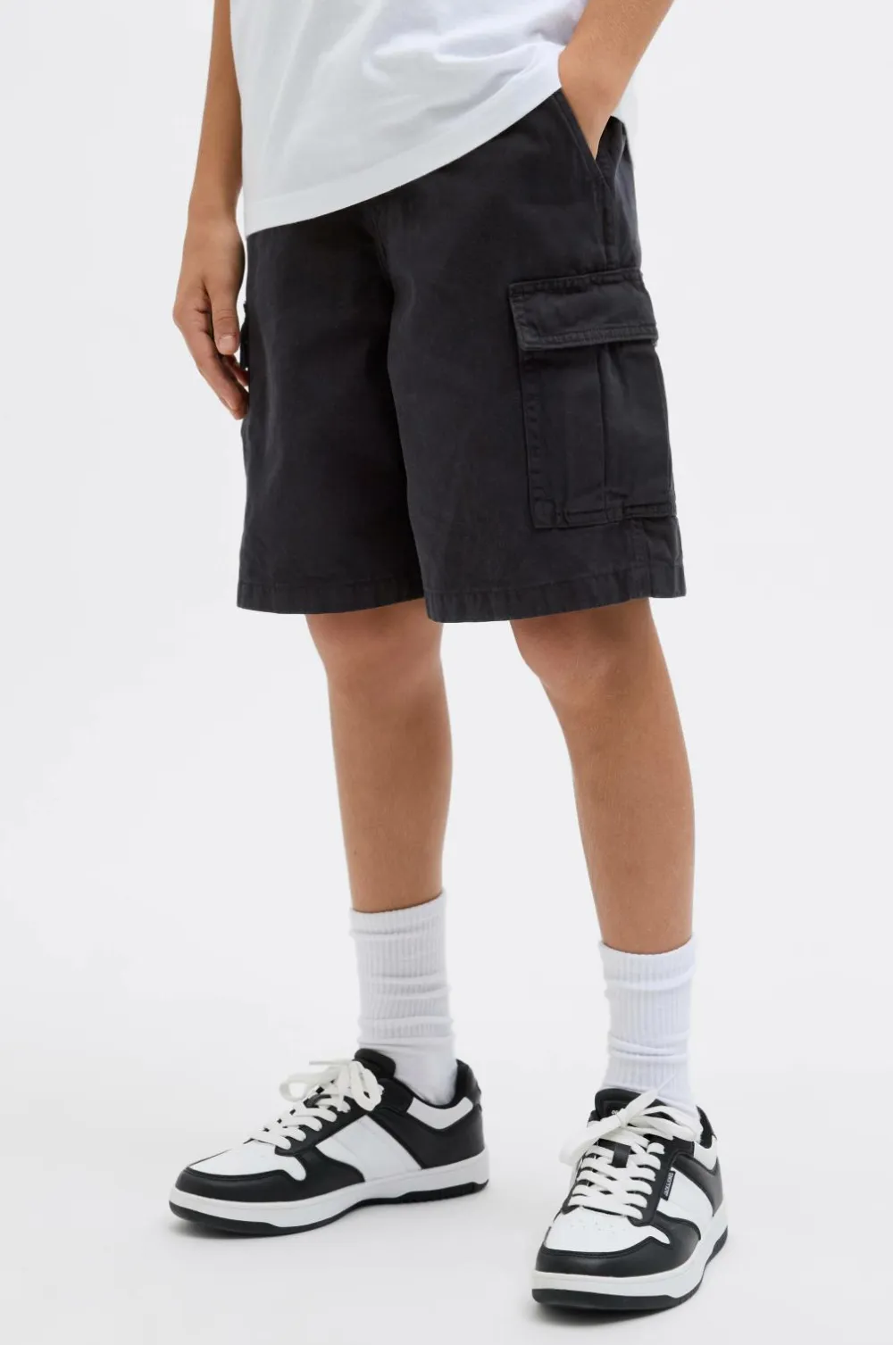 Jack & Jones Junior Cargo shorts jpstKarl jjAvery Cargo Shorts Jnr Black Outlet