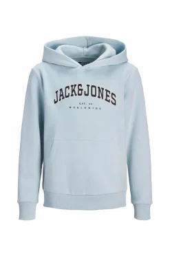 Jack & Jones Sweatshirts & Hoodies>Junior Hættetrøje jjeCaleb Varsity Sweat Hood Noos JN Celestial blue