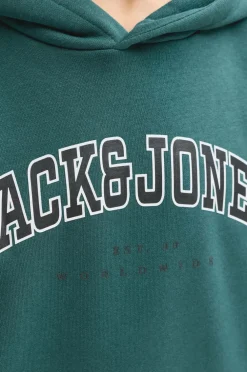 Jack & Jones Junior Hættetrøje jjeCaleb Varsity Sweat Hood Noos JN Atlantic deep Best