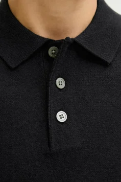 Jack & Jones Junior Pullover jprBlabradfort Knit Polo LN Jnr Black Discount