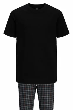 Jack & Jones Sæt Til Børn>Junior Sæt jacBasic Tee And Woven Pants Giftb Jnr Black