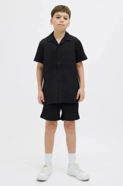 Jack & Jones Junior Skjorte jjMassimo Resort Shirt SS Jnr Black Online