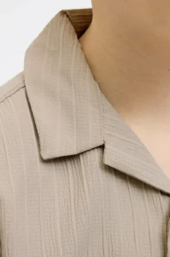 Jack & Jones Junior Skjorte jjMassimo Resort Shirt SS Jnr Oxford tan New