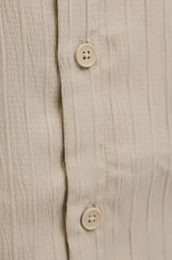 Jack & Jones Junior Skjorte jjMassimo Resort Shirt SS Jnr Oxford tan New