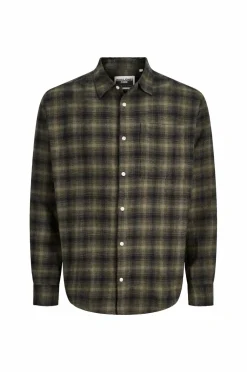 Jack & Jones Skjorter>Junior Skjorte jcOcover Checked Flannel Grape leaf