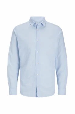 Jack & Jones Junior Skjorte jjeBreeze Linen Blend Shirt LS SN J Chambray blue