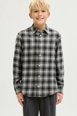 Jack & Jones Skjorter>Junior Skjorte jcOcover Checked Flannel Pavement