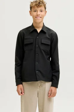 Jack & Jones Skjorter>Junior Skjorte jcoPoint Commute Travel Shirt BF JN Black