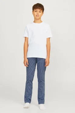 Jack & Jones Junior Sæt jacBasic Tee And Woven Pants Giftb Jnr White Sale