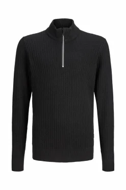 Jack & Jones Junior Turtleneck trøje jprBlubarkley Knit Half Zip Jnr Black New