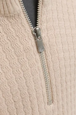 Jack & Jones Junior Turtleneck trøje jprBlubarkley Knit Half Zip Jnr Simply taupe Clearance